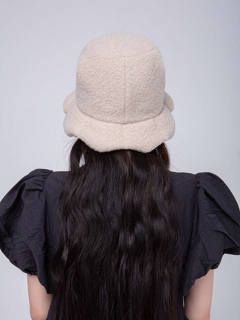 Flower bell hat_brown (2 colour)